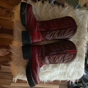 Red.  Jon fluvog destroy boots